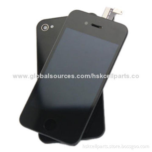 Cell Phone LCD Display with Touchscreen Digitizer Assembly, Replacement for iPhone 4, Black